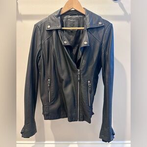 Max Studio Black Leather Jacket